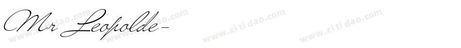 Mr Leopolde字体转换